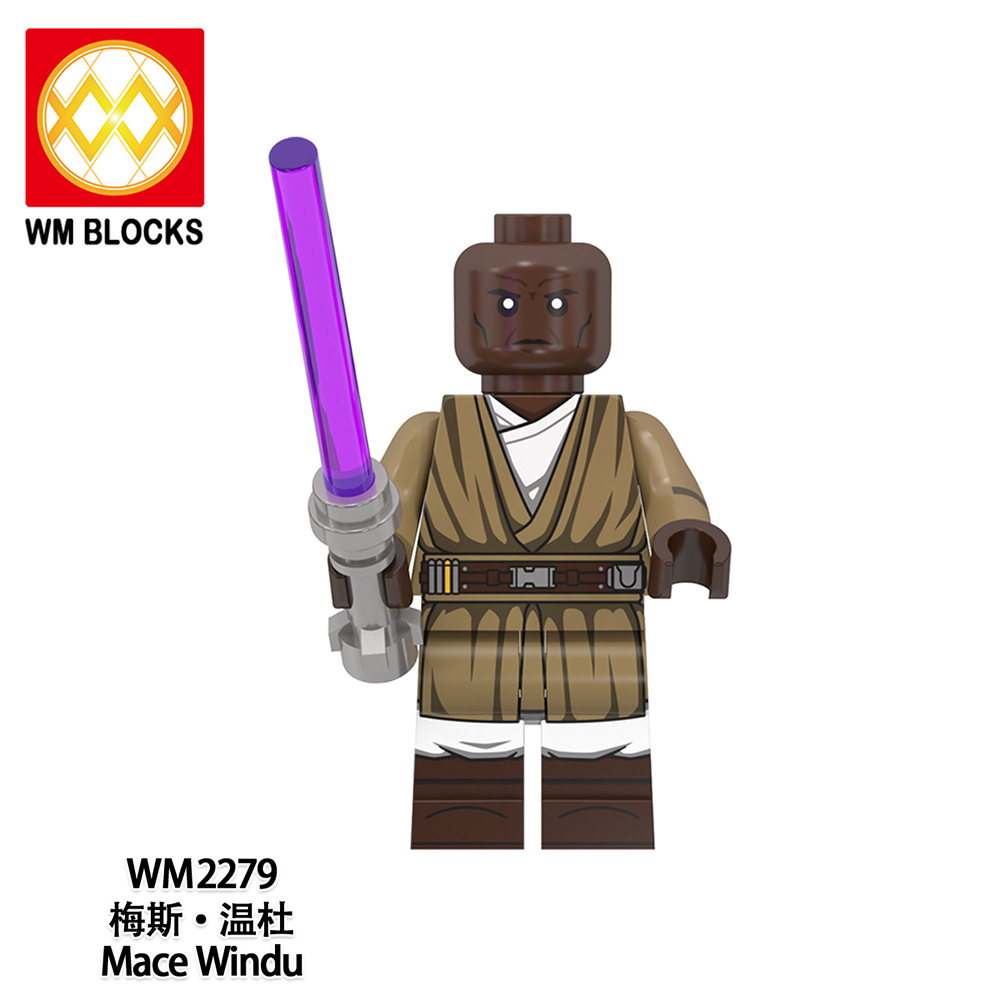 Mace Windu Clone Wars WM2279 Star Wars Minifigures BrickFunny