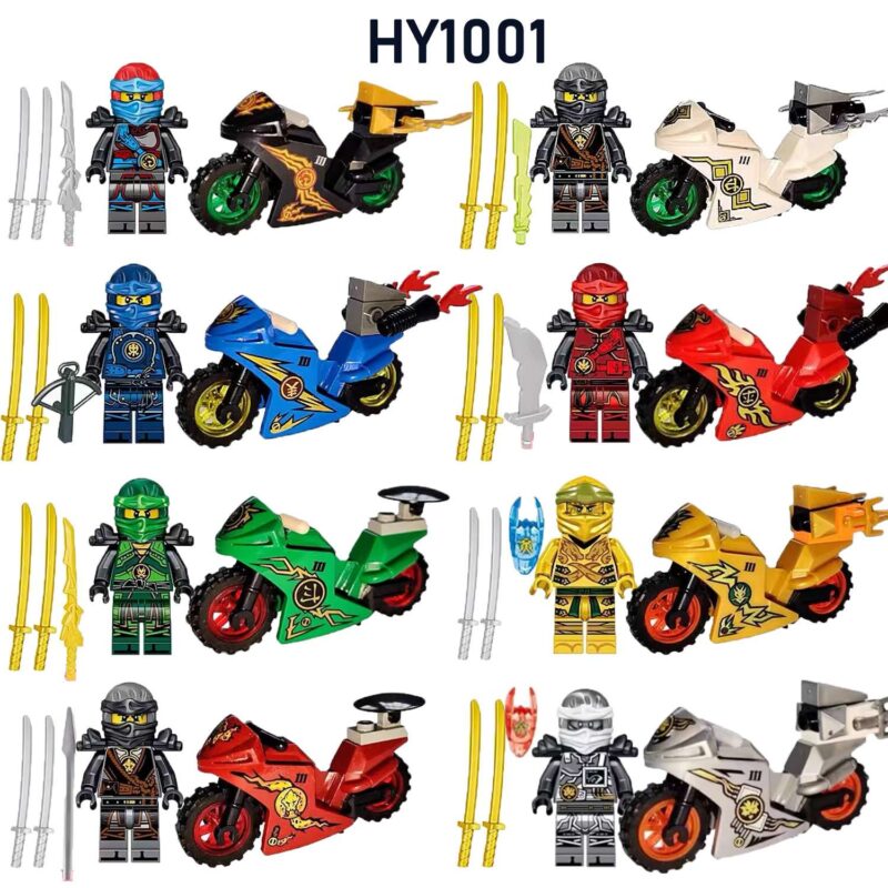 Character HY0001 8Pcs Ninjago Movie Minifigures Set - Image 2