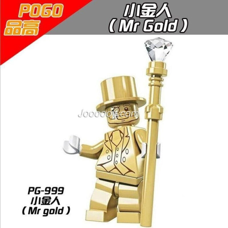 Mr. Gold Minifigure-Model: PG999