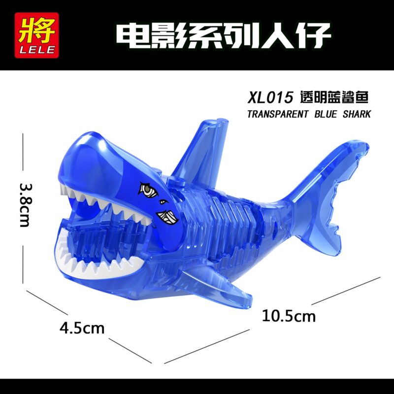 Movie Series Shark Minifigures - Model: XL001, XL014-018 - Image 8