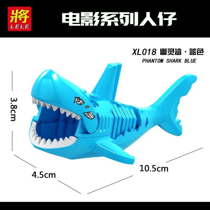 Movie Series Shark Minifigures - Model: XL001, XL014-018 - Image 4