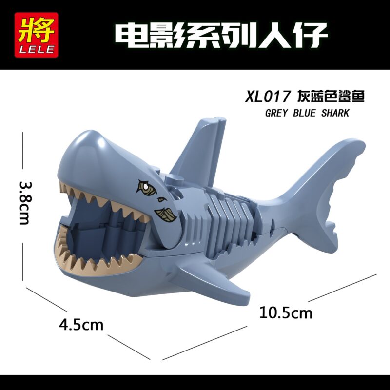 Movie Series Shark Minifigures - Model: XL001, XL014-018 - Image 3