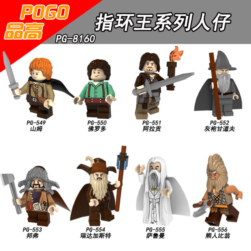 POGO Lord of The Rings Minifigures PG8160,PG8150,PG8183,PG8149,PG8148 Collection(Bifur,Beorn) - Image 31