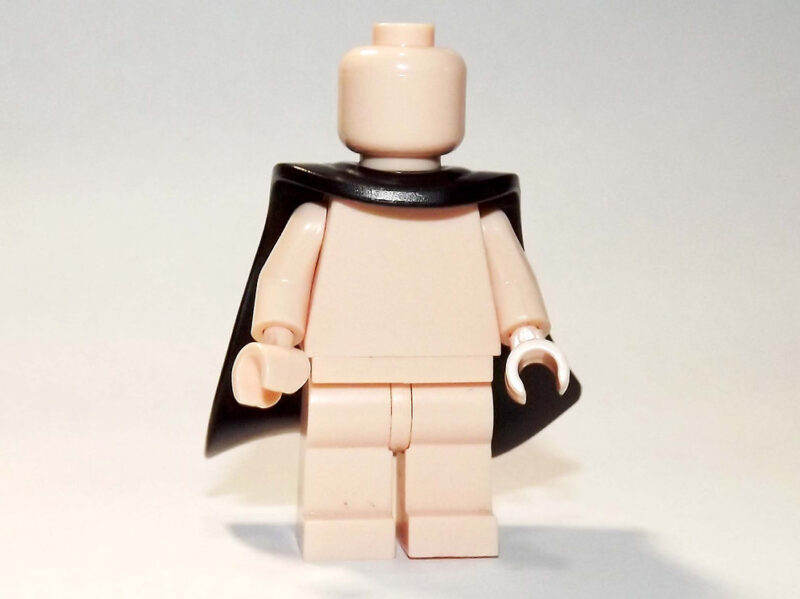 New Black Cape cloak V2 for minifigure - Image 2