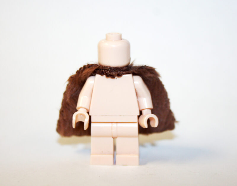 Brown Fur Coat Cape for Minifigure