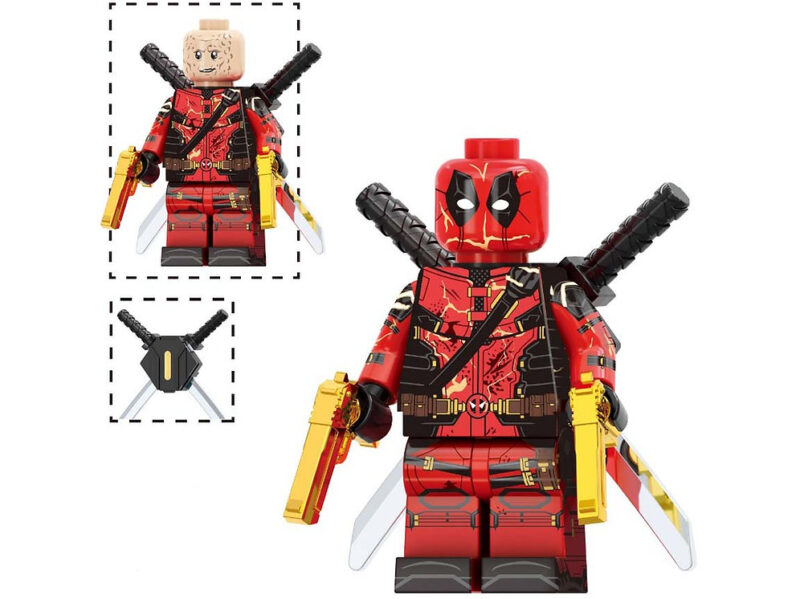 Deadpool Movie Series Series Movie Series 3 Marvel Gold Guns damaged Minifigures