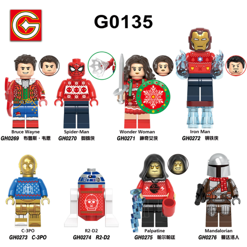 C-3PO (Holiday Sweater) GH0273 Custom Star Wars Minifigures - Image 2