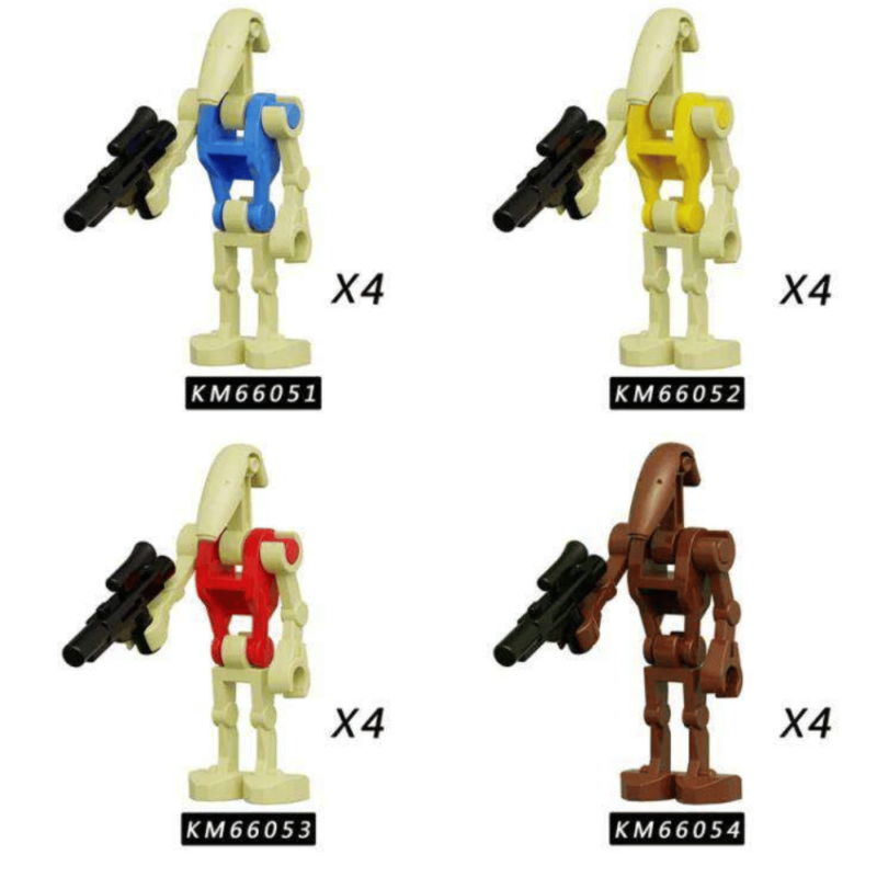 Battle Droid Commander X4Pcs KM66052 Star Wars Minifigures - Image 2