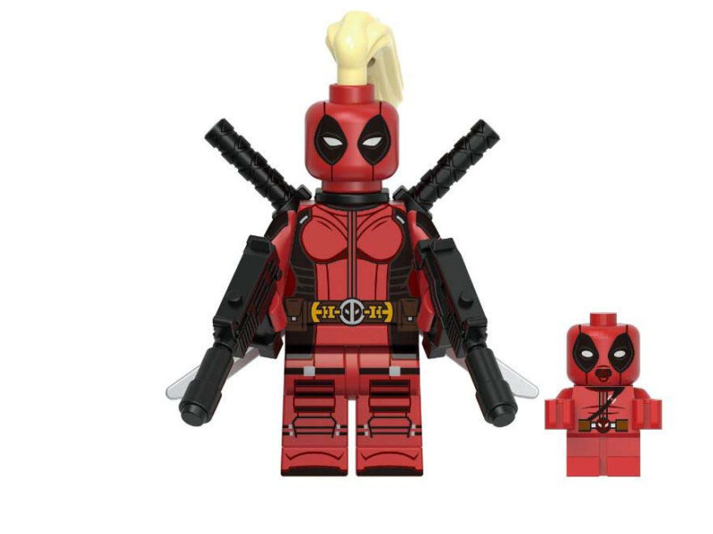 Lady Deadpool Movie Series Series Movie Series with Baby Marvel Minifigures