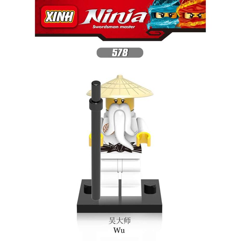 Custom Sensei Wu XH578 Ninjago Movie Minifigures