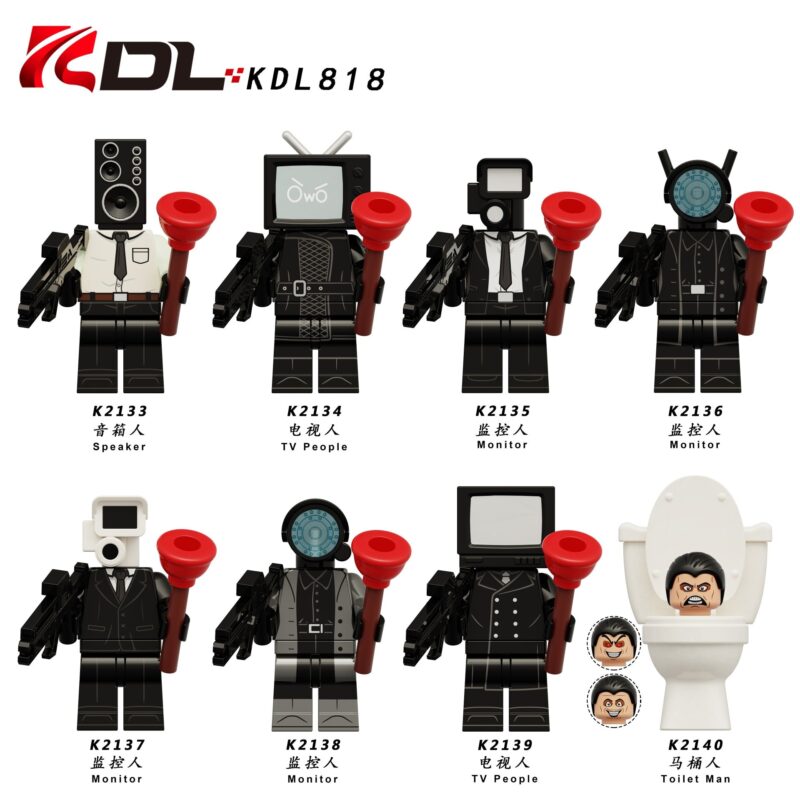 Toilet Man Series Sound Man TV Man Surveillance Man Minifigures - Model: KDL818 - Image 10