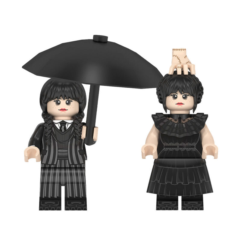 Wednesday Adams Custom Minifigures-Model: WM2574-2575