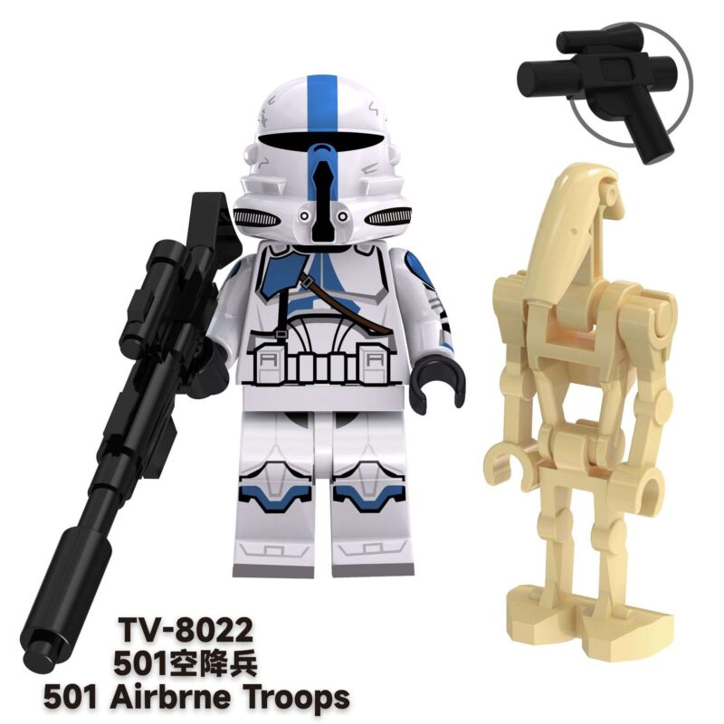 501st Legion Airborne Trooper Soldier TV-8022 Custom Star Wars Minifigures