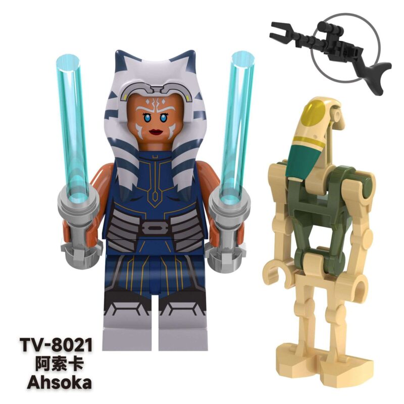 2024 Ahsoka Tano TV-8021 Custom Star Wars Minifigure (Jedi Knight)