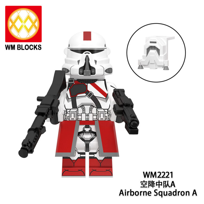 Airborne Squadron A Clone Wars Trooper Soldier WM2221 Star Wars Minifigures