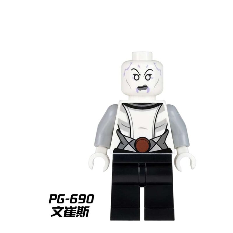 Asajj Ventress (white top) Custom Star Wars Minifigures POGO-690