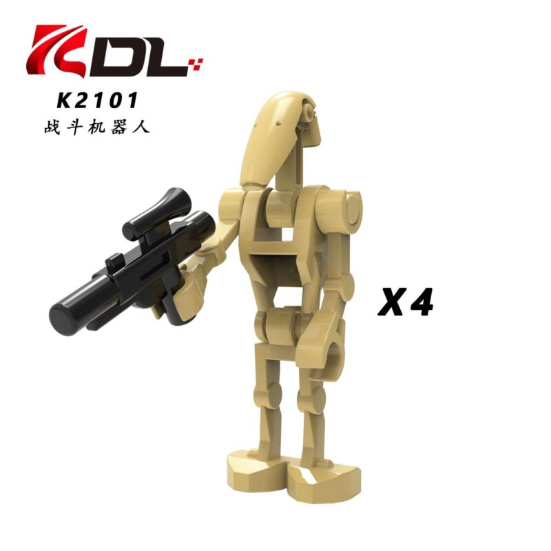 Battle Droid X4Pcs K2101 Custom Star Wars Minifigures Series