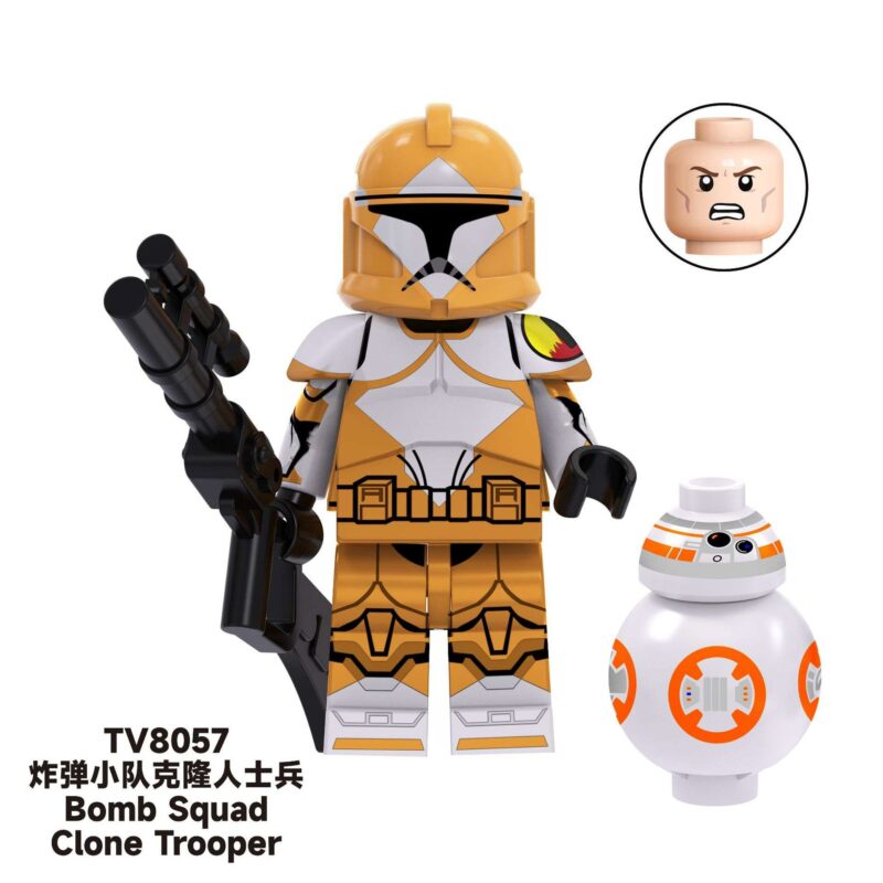 Bomb Squad Clone Trooper Soldier TV8057 Custom Star Wars Minifigures