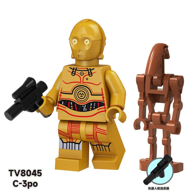 Classic C-3PO TV-8045 Custom Star Wars Minifigure (Droid)