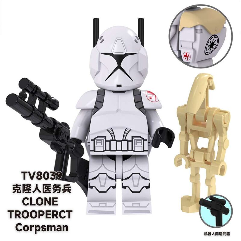 Clone Wars Trooper Soldier Corpsman TV-8039 Star Wars Minifigures