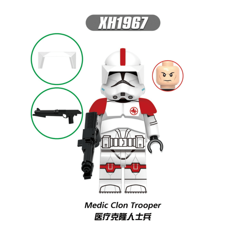 Clone Trooper Soldier Medic XH1967 Custom Star Wars Minifigures