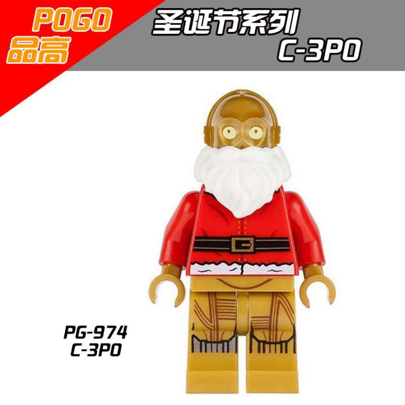 Santa C-3PO Custom Star Wars Minifigures Edition POGO-974