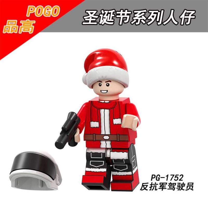 Santa Rebel Trooper Soldier Custom Star Wars Minifigures POGO-1752