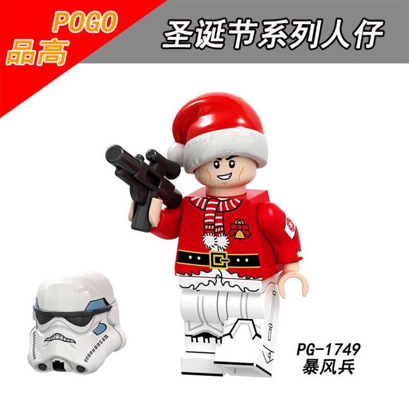 Santa StormTrooper Soldier Star Wars Minifigures POGO-1749