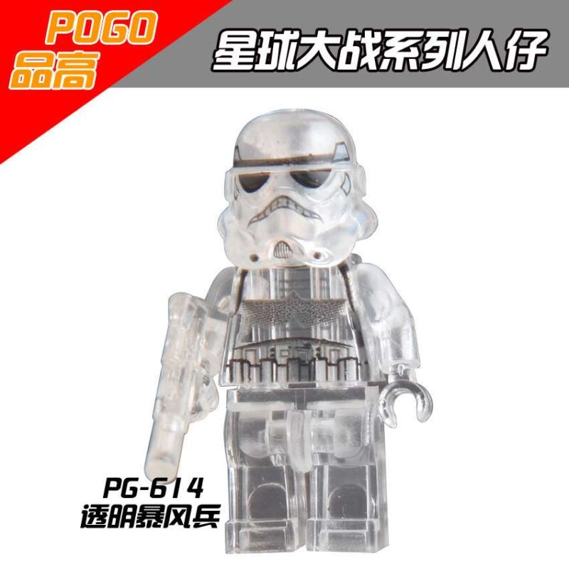 StormTrooper Soldier (Crystal) Custom Star Wars Minifigures POGO-614