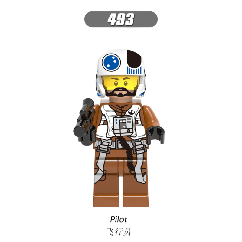 Classic Temmin “Snap” Wexley XH493 Star Wars Minifigure (Resistance Pilot)