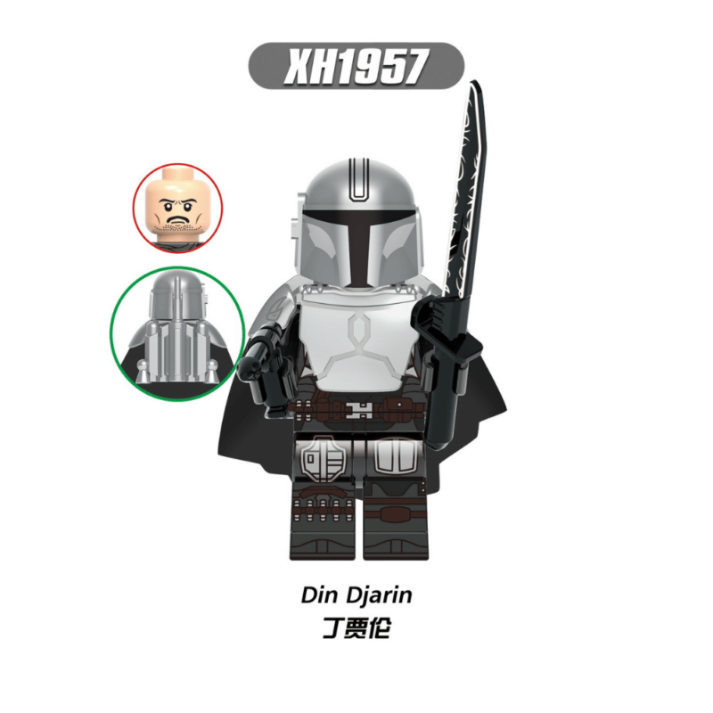 The Mandalorian (Beskar Armor) XH1957 Custom Star Wars Minifigures