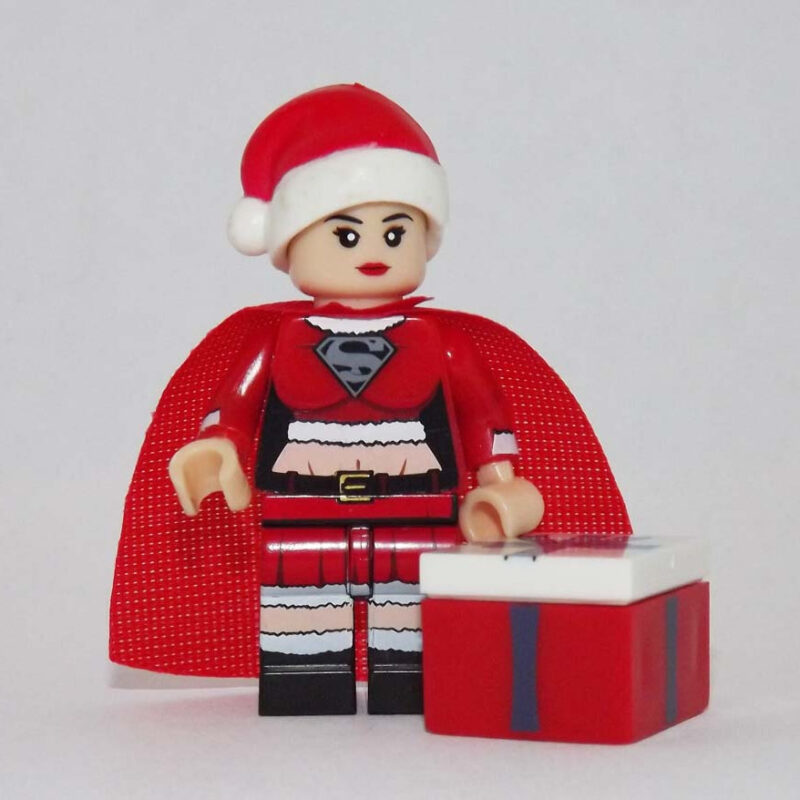 Supergirl Santa Claus Christmas Minifigures Custom