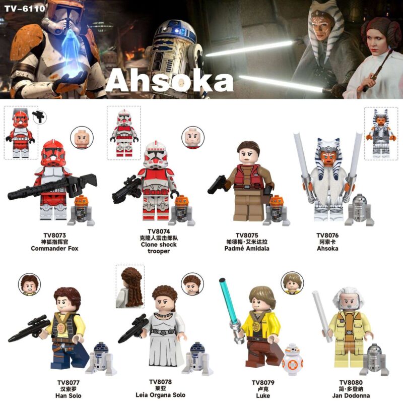 Ahsoka Tano TV8076 Custom Star Wars Minifigure (Clone Wars) - Image 2