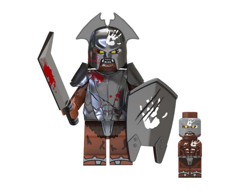 2024 Uruk-Hai Orc Bloody Sword LOTR Lord of the Rings Hobbit Minifig