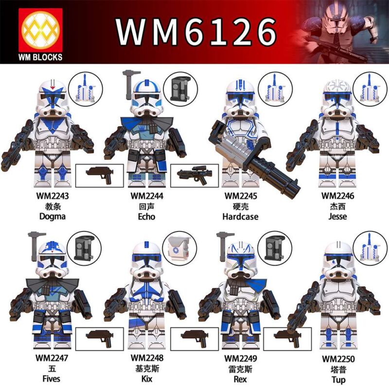 Tup WM2250 Custom Star Wars Minifigure (Clone Trooper) - Image 2