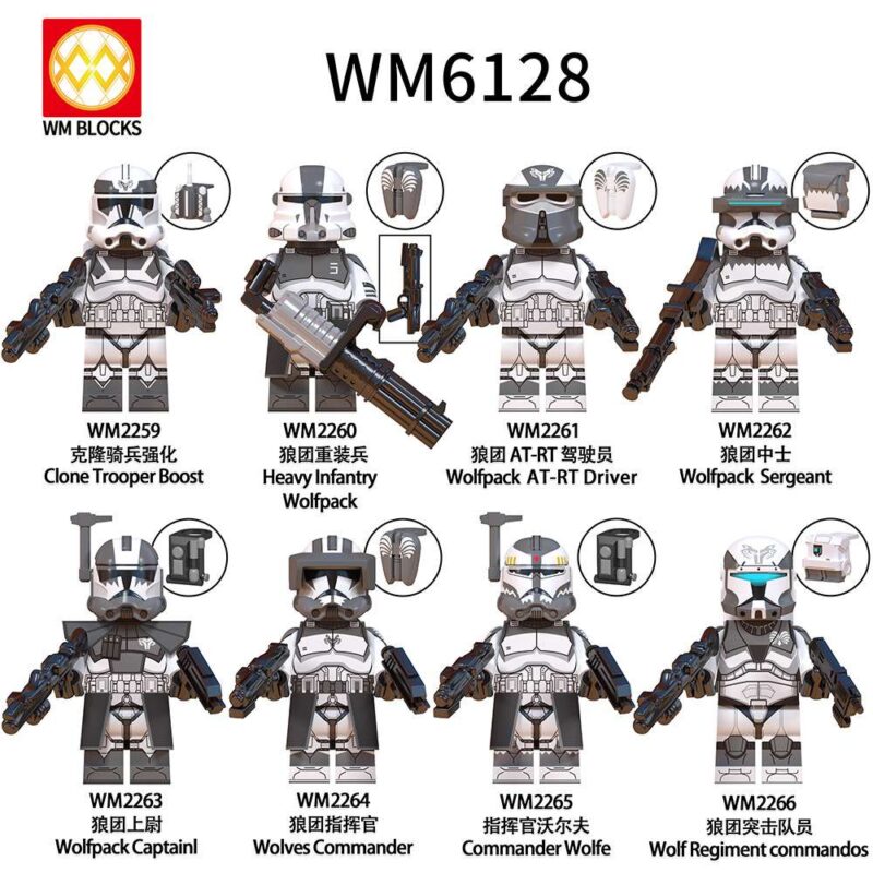 2024 Wolfpack Sergeant WM2262 Star Wars Minifigure (Clone Trooper) - Image 2