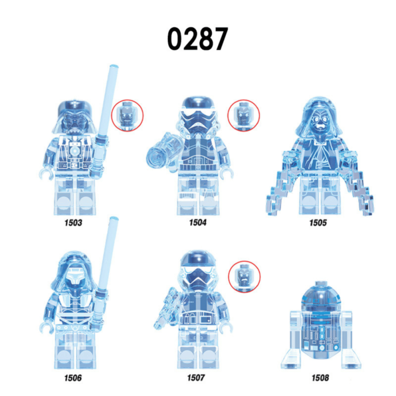 R2-D2 (Hologram) XH1508 Star Wars Minifigures - Image 2