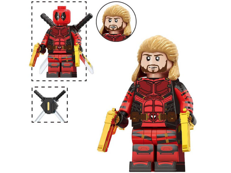 Young Deadpool Movie Series Series Movie Series 3 Marvel Gold Guns bloody suit Minifigures