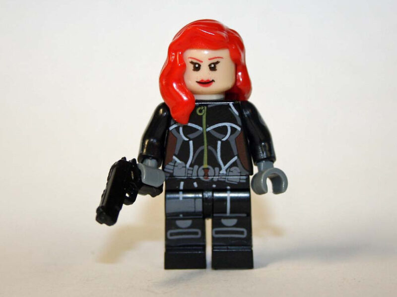 Black Widow Minifigure - Red Hair Avengers Edition