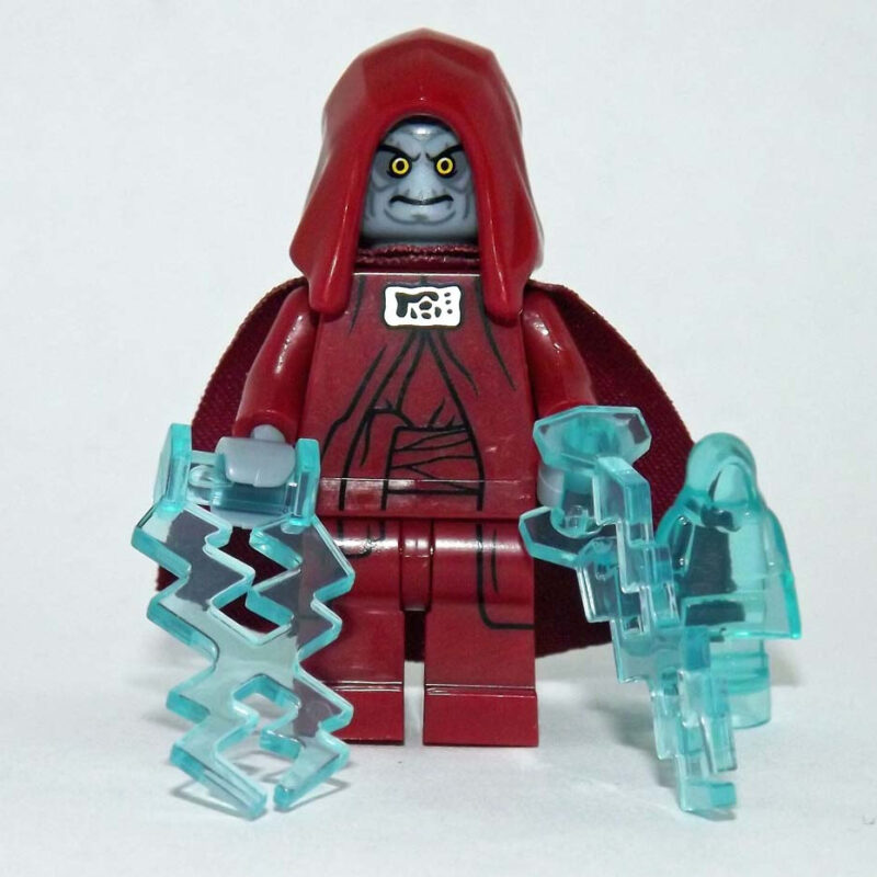 Emperor Palpatine Minifigure - Darth Sidious Sith, Star Wars Red Outfit