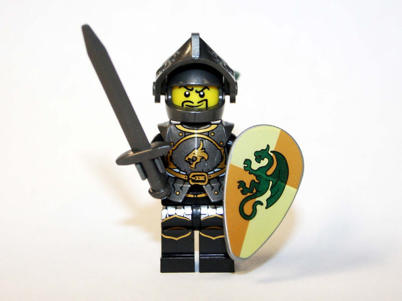 Green Dragon Knight Minifigure - Castle Soldier Edition