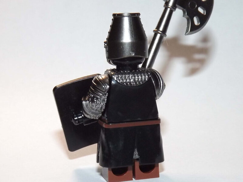 Hospitaller Knight Minifigure - Deluxe Castle Soldier with Axe - Image 3