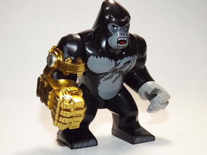 King Kong Minifigure - Gold Arm Gorilla, Jungle Animal Edition