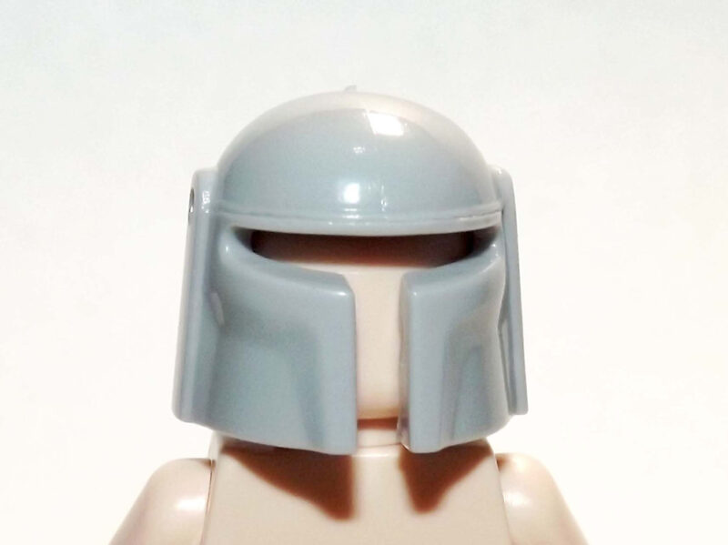 Mandalorian Minifigure - Premium Star Wars Space Helmet Grey Blank DIY Edition