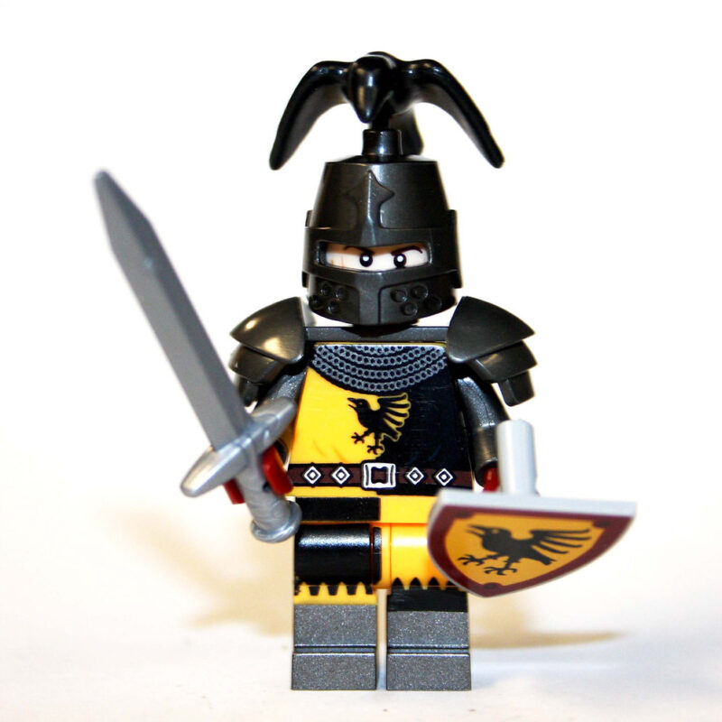 Raven Knight Minifigure - Premium Castle Soldier Edition