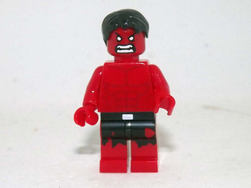 Red Hulk Minifigure - Premium Comic Edition (Small Version)