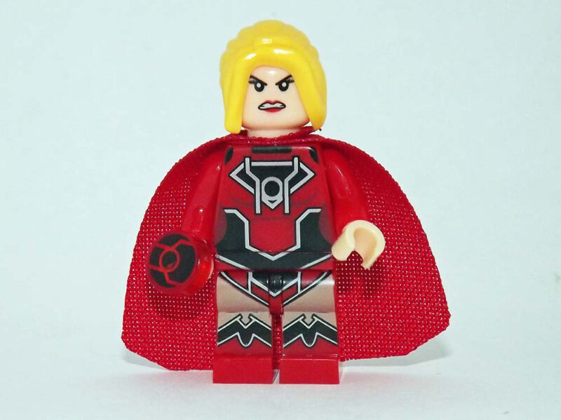 Red Lantern Supergirl Minifigure - Premium Comic Edition