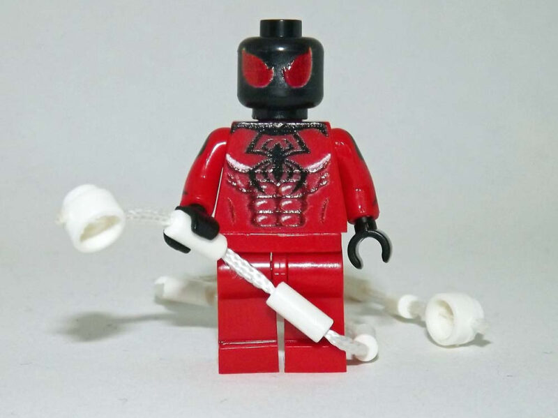 Scarlet Spider Minifigure - Premium Spider-Man Comic Edition