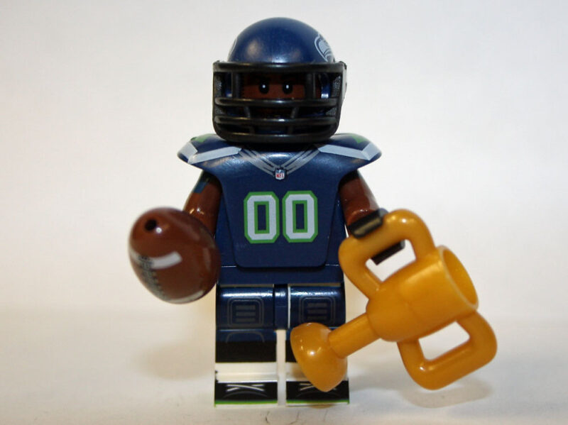 Seattle Seahawks Minifigure - Premium NFL Football Player Edition