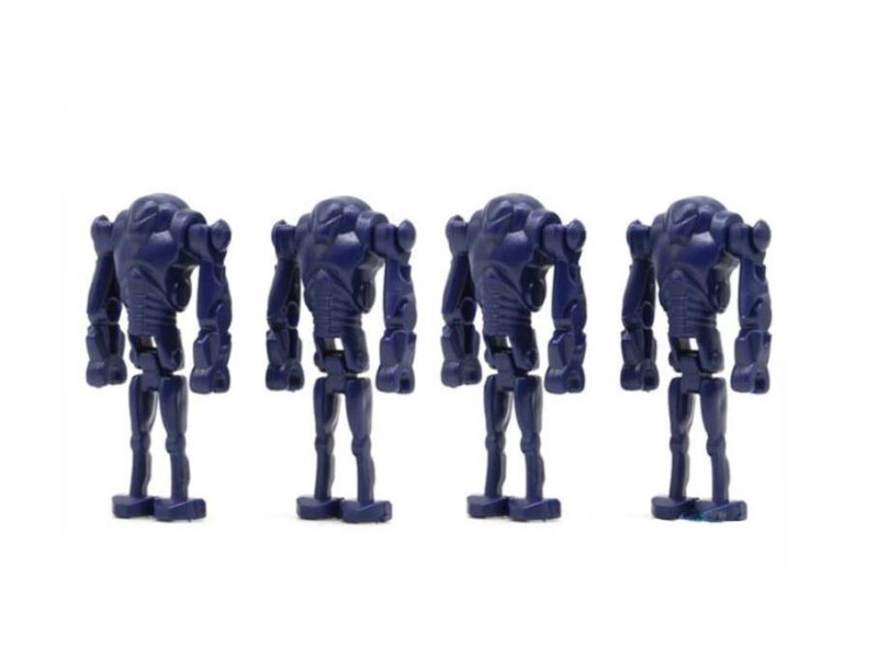 Super Battle Droid Minifigure - Premium Star Wars (Blue Pack of 4) Edition